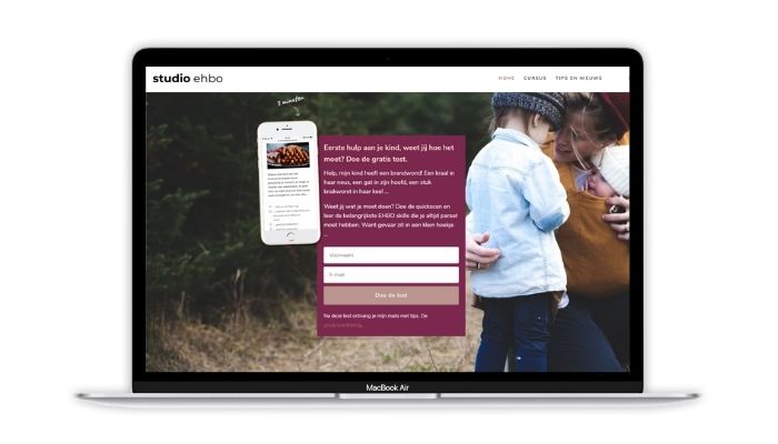 Portfolio project Studio EHBO Paula Terpstra Webdesign 700x400
