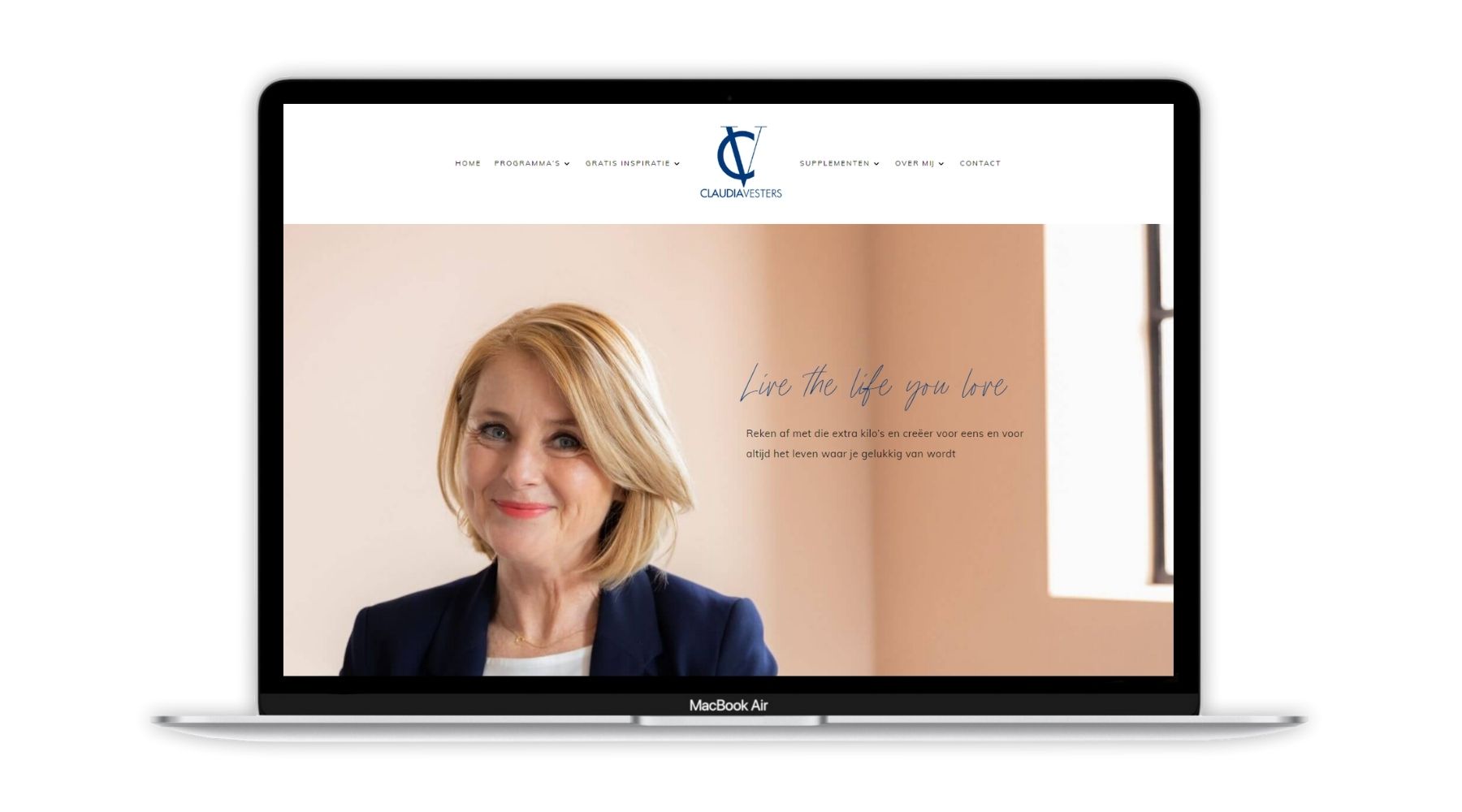 Portfolio project Claudia Vesters Paula Terpstra Webdesign 1800x1000