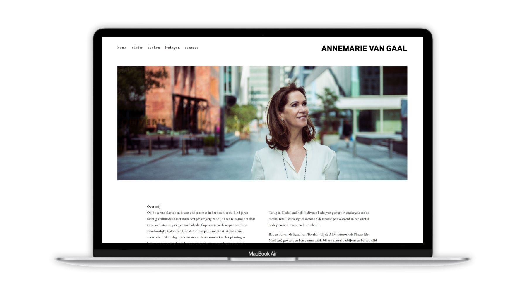 Portfolio Website Annemarie van Gaal Paula Terpstra Webdesign 1800x1000