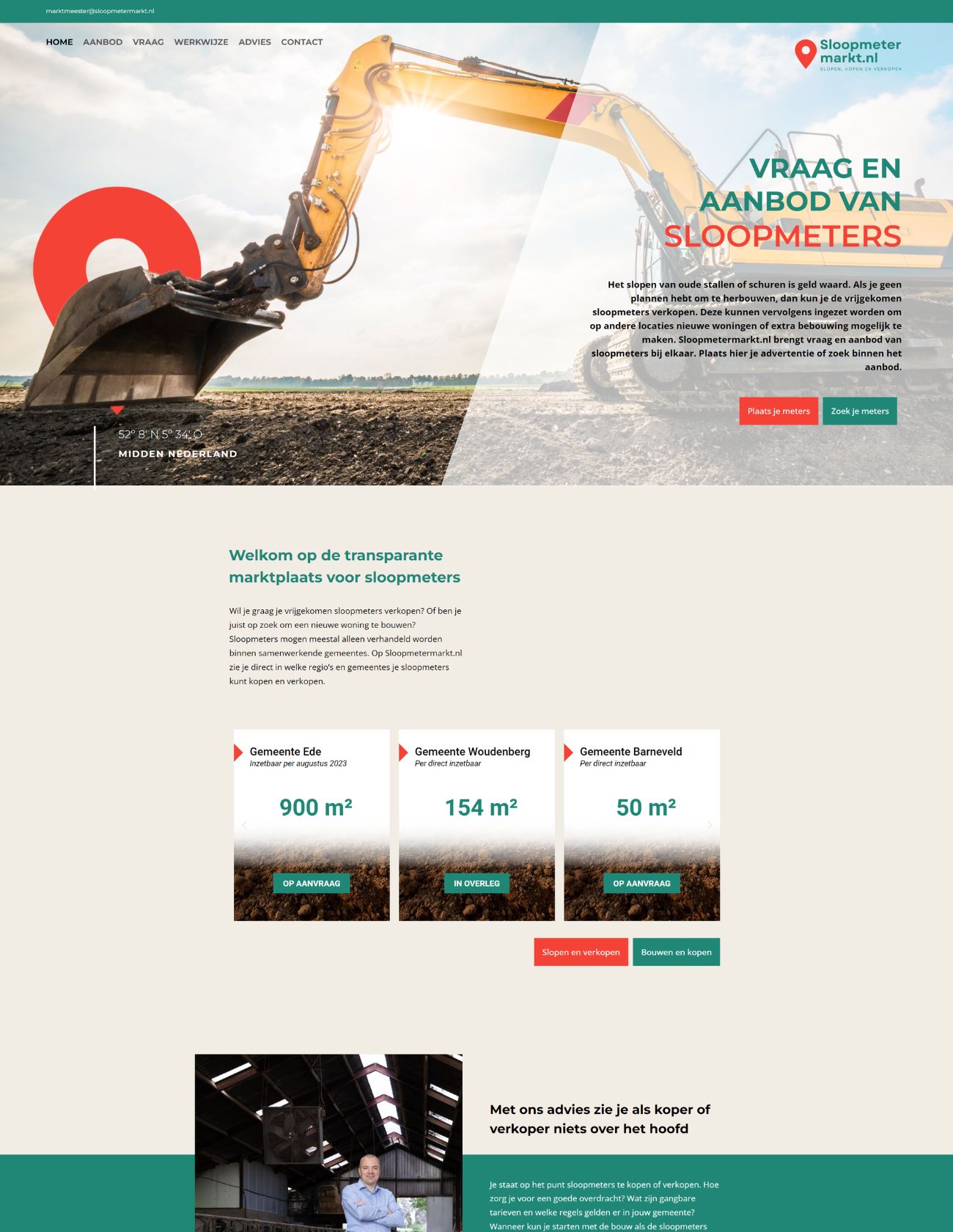 Sloopmetermarkt Teus van Essen homepage Paula Terpstra Webdesign