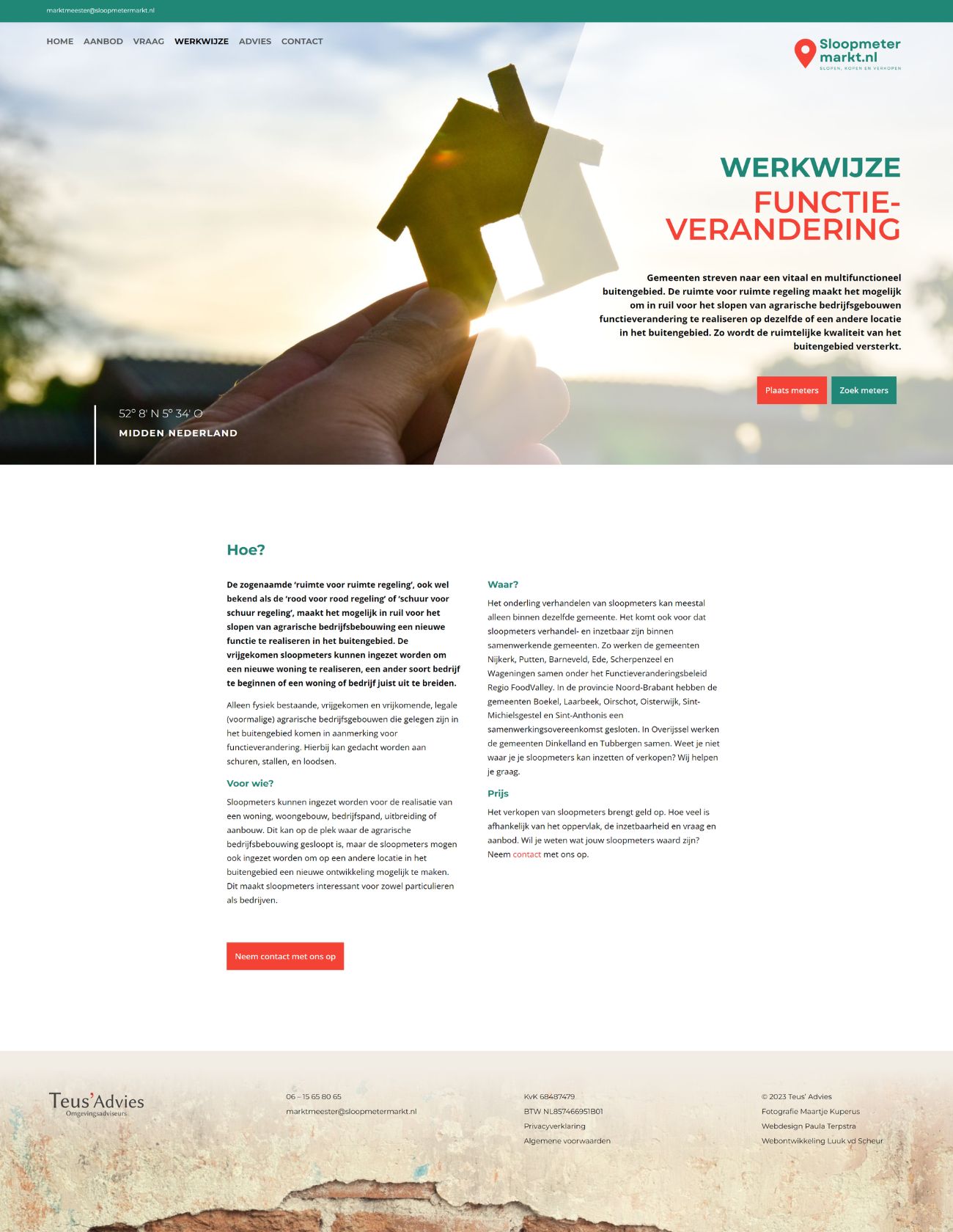 Sloopmetermarkt Teus van Essen werkwijze functieverandering Paula Terpstra Webdesign
