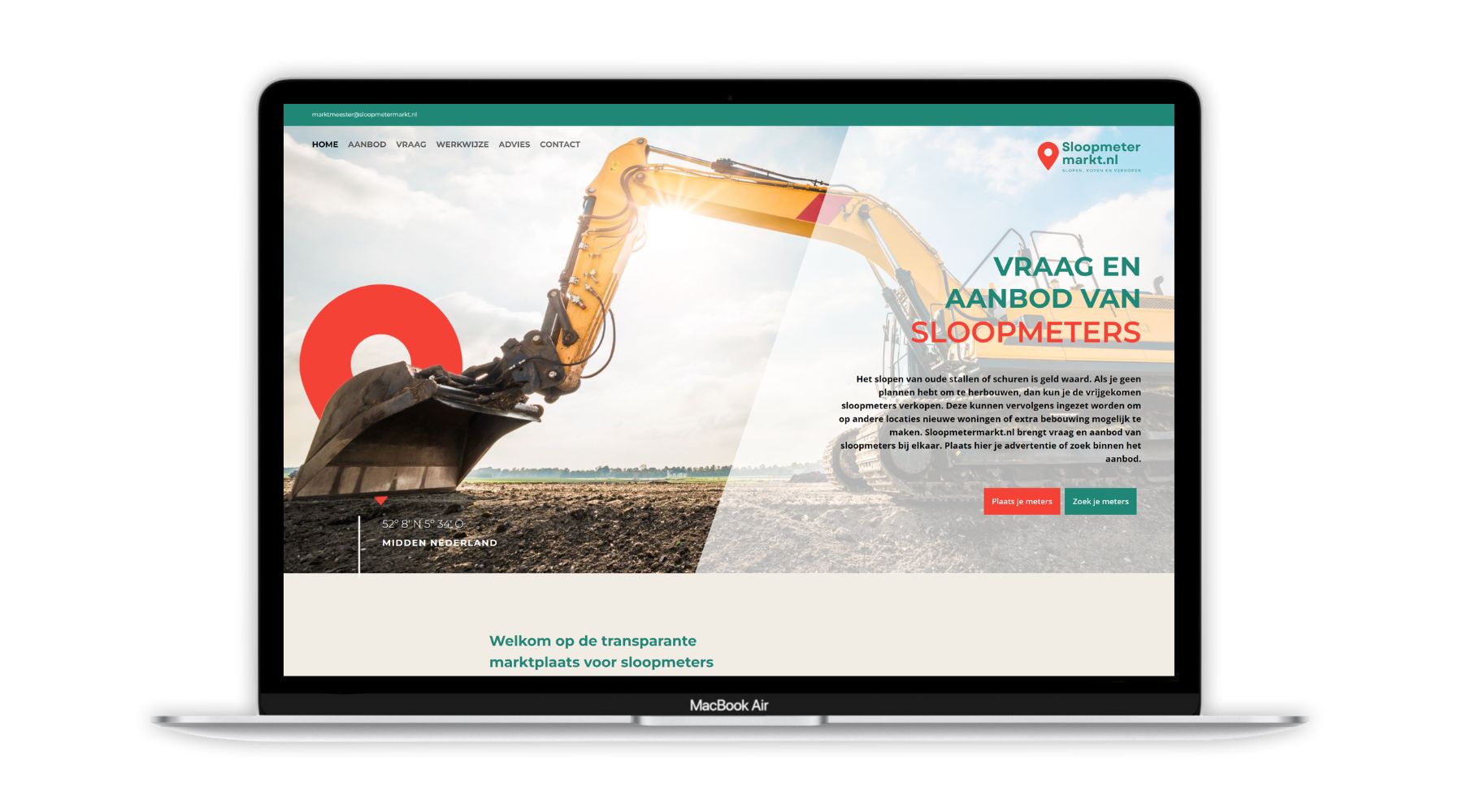 Website Sloopmetermarkt Teus van Essen Paula Terpstra Webdesign 1800x1000 project