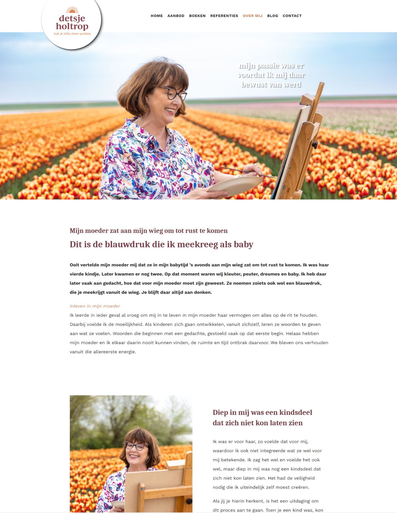 Over mij pagina Detsje Holtrop Detsje Holtrop Project Paula Terpstra Webdesign (1)