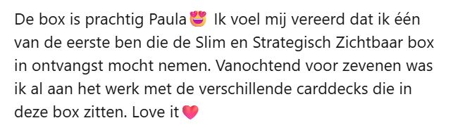 Slim en strategisch marketing box reactie review 5