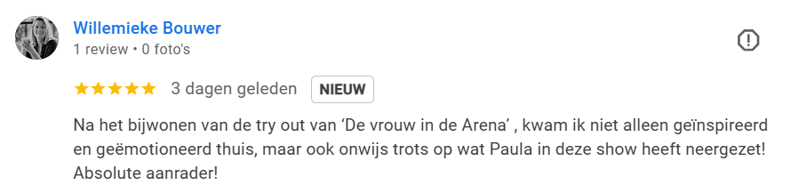 Review De Vrouw in de Arena Paula Terpstra 5
