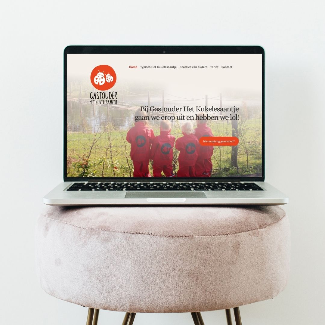 Website in een Dag Paula Terpstra portfolio klanten Janet van Damme Gastouder Kukelesaantje