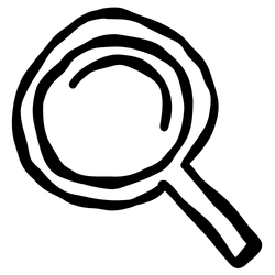 Pictogram vergrootglas